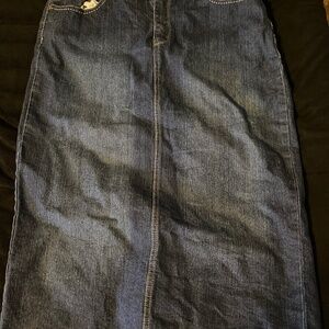 Long Denim Skirt